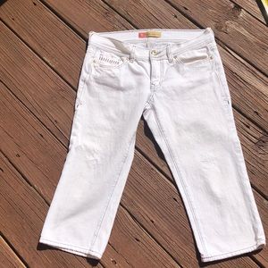 Old Navy White Denim Capris